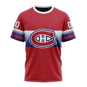 NHL Montreal Canadiens 3D T Shirt New Gradient Series Concept Hoodie 1