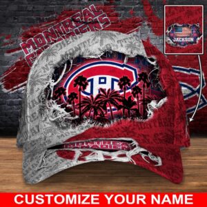 NHL Montreal Canadiens Baseball Cap Customized Cap For Sports Fans 1