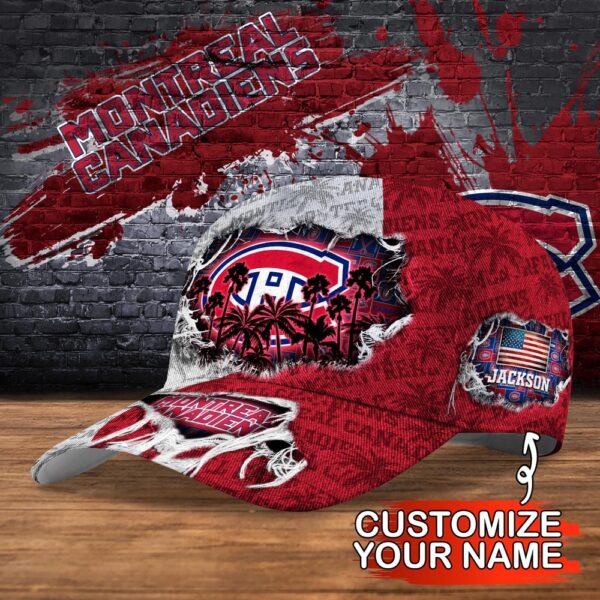 NHL Montreal Canadiens Baseball Cap Customized Cap For Sports Fans