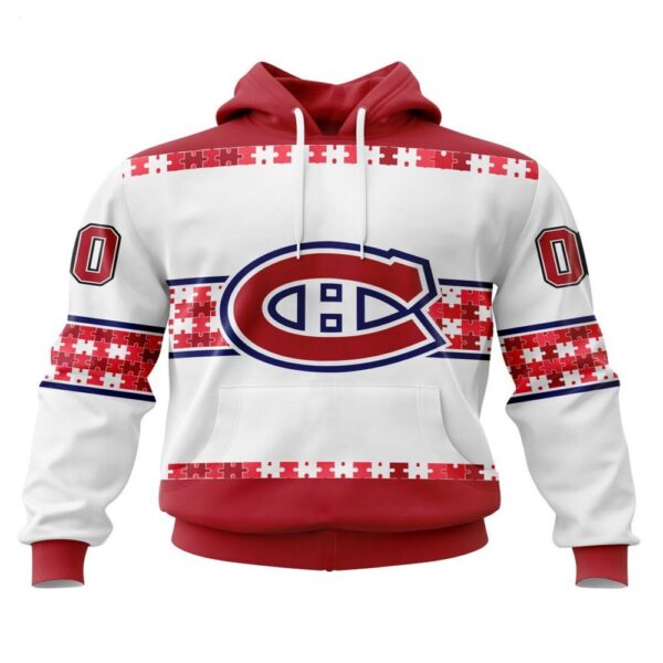NHL Montreal Canadiens Hoodie Autism Awareness 3D Hoodie For Hockey Fans