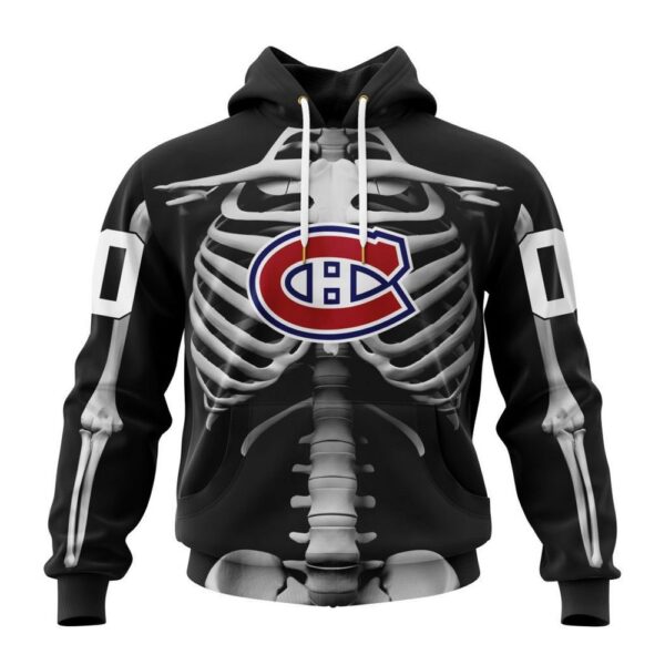 NHL Montreal Canadiens Hoodie Special Skeleton For Halloween Hoodie