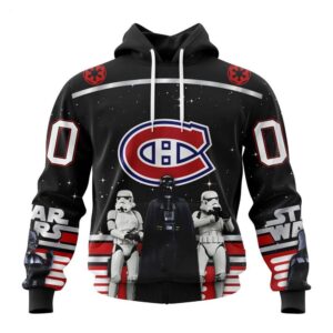 NHL Montreal Canadiens Hoodie Special Star Wars Design May The 4th Be With You Hoodie 1