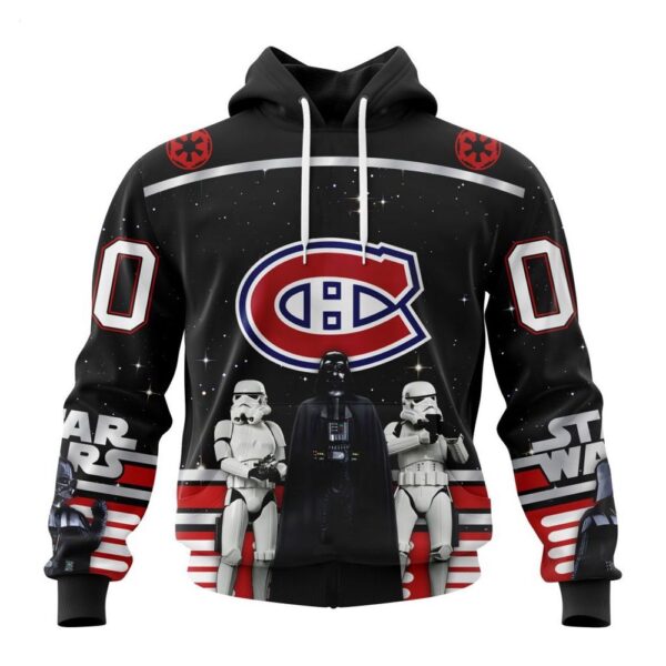 NHL Montreal Canadiens Hoodie Special Star Wars Design May The 4th Be With You Hoodie