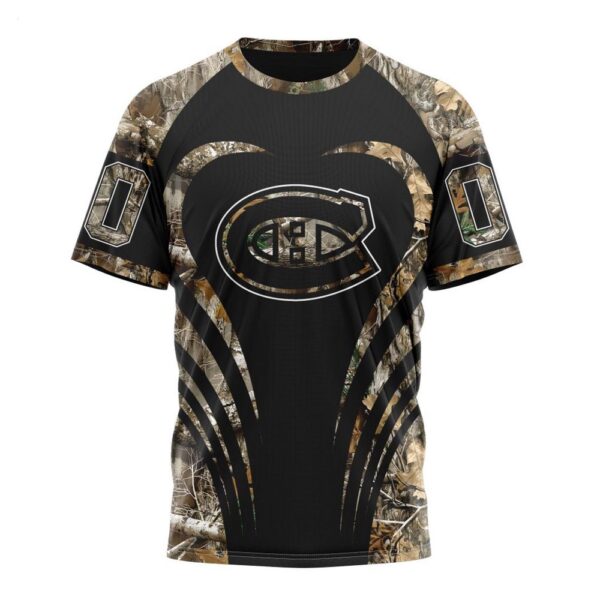 NHL Montreal Canadiens T-Shirt Special Camo Hunting 3D T-Shirt