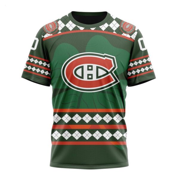 NHL Montreal Canadiens T-Shirt Specialized Unisex Kits Hockey Celebrate St Patrick’s Day T-Shirt
