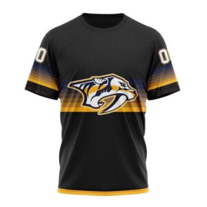 NHL Nashville Predators 3D T Shirt Special Black And Gradient Design Hoodie 1