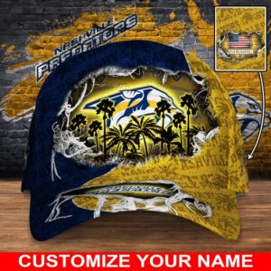 NHL Nashville Predators Baseball Cap Customized Cap For Sports Fans