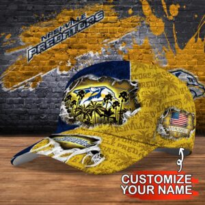 NHL Nashville Predators Baseball Cap Customized Cap For Sports Fans 2