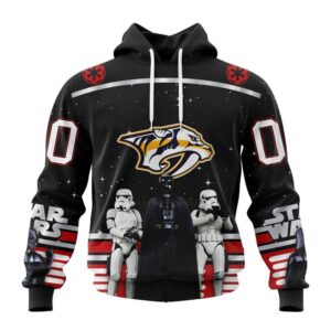 NHL Nashville Predators Hoodie Special Star Wars Design May The 4th Be With You Hoodie 1