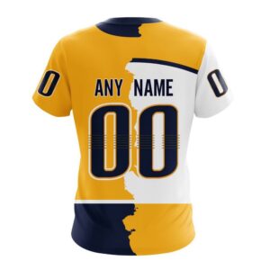 NHL Nashville Predators Personalize 2024 Home Mix Away T Shirt 2