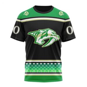 NHL Nashville Predators Specialized Hockey Celebrate St Patricks Day T Shirt 1