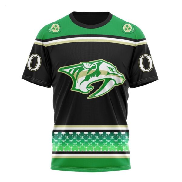 NHL Nashville Predators Specialized Hockey Celebrate St Patrick’s Day T-Shirt