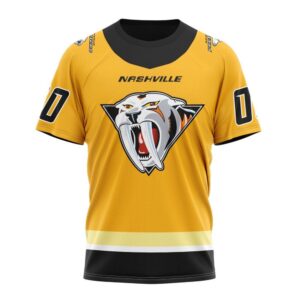 NHL Nashville Predators T Shirt Reverse Retro Kits 2024 T Shirt 1