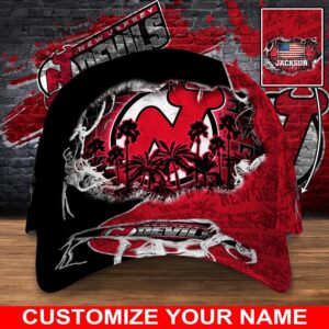 NHL New Jersey Devils Baseball Cap Customized Cap For Sports Fans 1