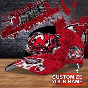 NHL New Jersey Devils Baseball Cap Customized Cap For Sports Fans 2