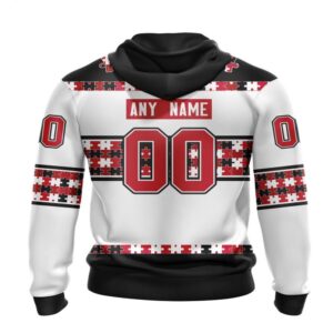 NHL New Jersey Devils Hoodie Autism Awareness 3D Hoodie For Hockey Fans 2