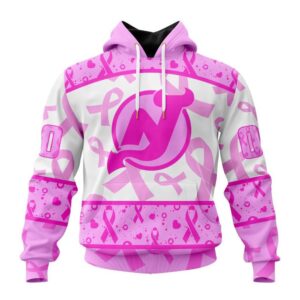 NHL New Jersey Devils Hoodie Special Pink October Breast Cancer Awareness Month Hoodie 1