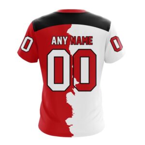 NHL New Jersey Devils Personalize 2024 Home Mix Away T Shirt 2