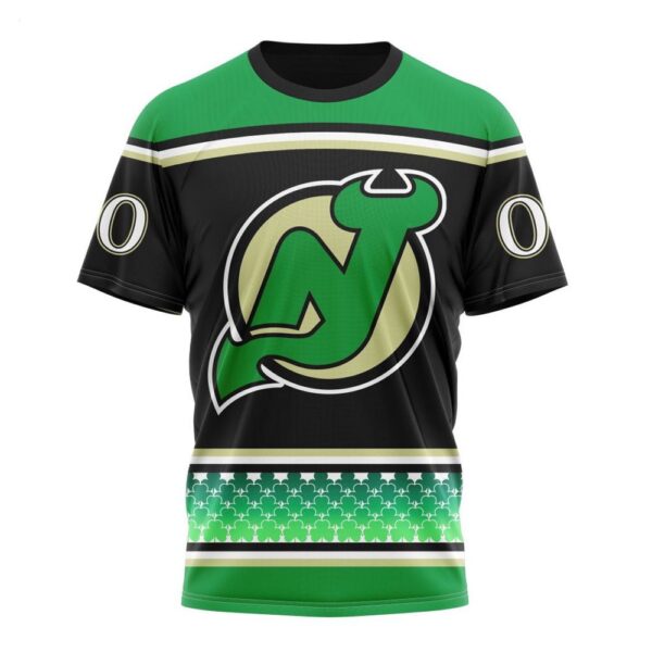 NHL New Jersey Devils Specialized Hockey Celebrate St Patrick’s Day T-Shirt