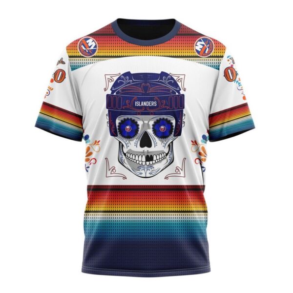 NHL New York Islanders Special Design For Dia De Los Muertos T-Shirt