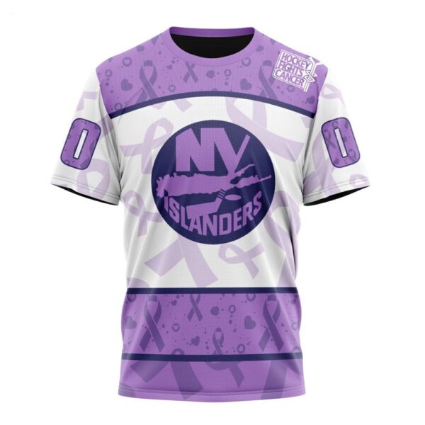 NHL New York Islanders T-Shirt Special Lavender – Fight Cancer T-Shirt