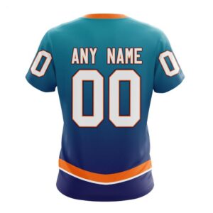 NHL New York Islanders T Shirt Special Retro Gradient Design T Shirt 2