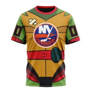 NHL New York Islanders T Shirt Special Teenage Mutant Ninja Turtles Design T Shirt 1