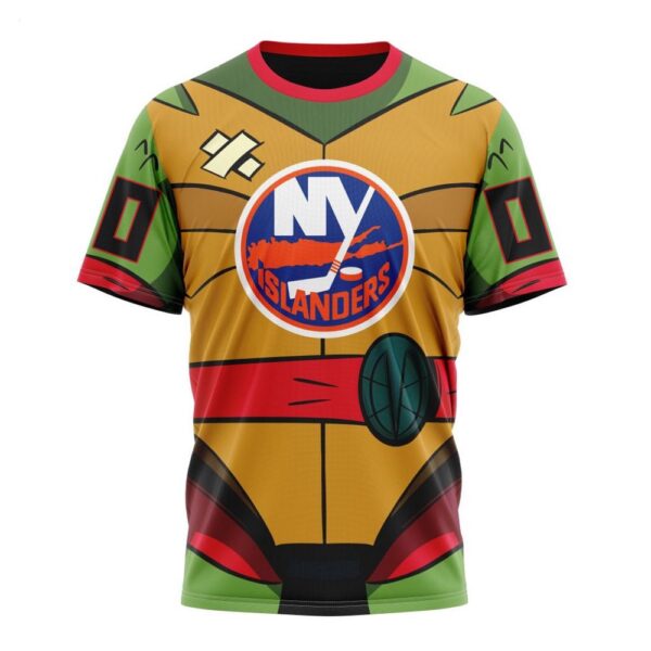 NHL New York Islanders T-Shirt Special Teenage Mutant Ninja Turtles Design T-Shirt