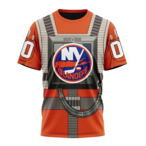 NHL New York Islanders T Shirt Star Wars Rebel Pilot Design T Shirt 1