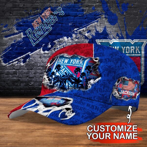 NHL New York Rangers Baseball Cap Customized Cap For Sports Fans