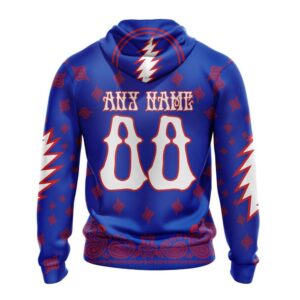 NHL New York Rangers Hoodie Special Grateful Dead Design Hoodie 2