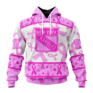 NHL New York Rangers Hoodie Special Pink October Breast Cancer Awareness Month Hoodie 1