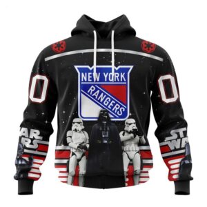 NHL New York Rangers Hoodie Special Star Wars Design May The 4th Be With You Hoodie 1