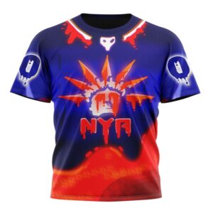 NHL New York Rangers Specialized Jersey For Halloween Night 3D T Shirt 1