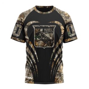 NHL New York Rangers T Shirt Special Camo Hunting 3D T Shirt 1