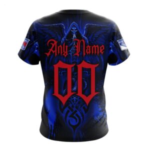 NHL New York Rangers T Shirt Special Design With Skull Art T Shirt 2