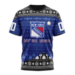 NHL New York Rangers T Shirt Special Star Trek Design 3D T Shirt 1