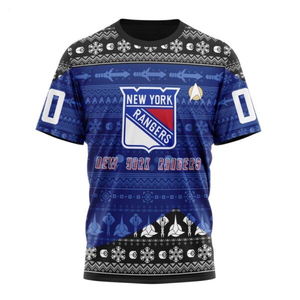 NHL New York Rangers T-Shirt Special Star Trek Design 3D T-Shirt