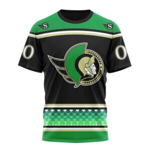 NHL Ottawa Senators Specialized Hockey Celebrate St Patricks Day T Shirt 1