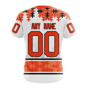 NHL Philadelphia Flyers 3D T Shirt Special Autism Awareness Design With Home Jersey Style Hoodie 2