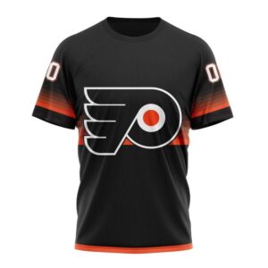 NHL Philadelphia Flyers 3D T Shirt Special Black And Gradient Design Hoodie 1