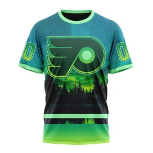 NHL Philadelphia Flyers 3D T Shirt Special Design With Northern Light Full Printed Hoodie 1