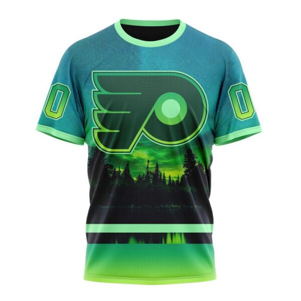 NHL Philadelphia Flyers 3D T-Shirt Special Design With Northern Light Full Printed Hoodie