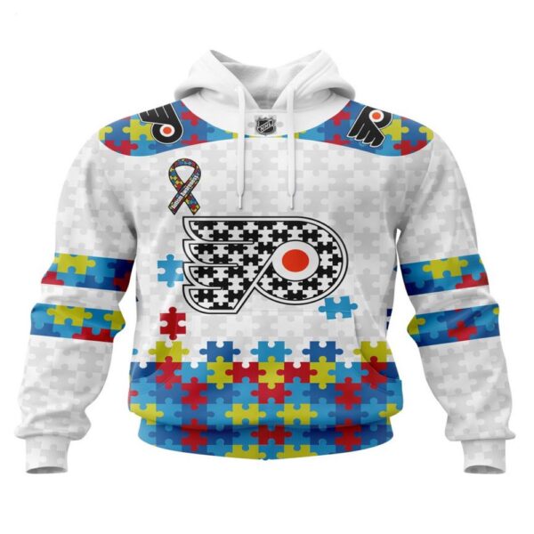 NHL Philadelphia Flyers Hoodie Autism Awareness 3D Hoodie For Fans