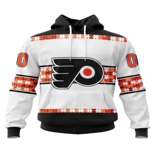 NHL Philadelphia Flyers Hoodie Autism Awareness 3D Hoodie For Hockey Fans