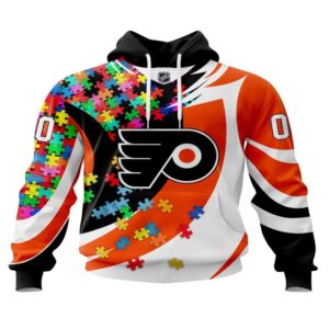 NHL Philadelphia Flyers Hoodie Autism…