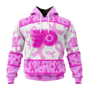 NHL Philadelphia Flyers Hoodie Special Pink October Breast Cancer Awareness Month Hoodie 1