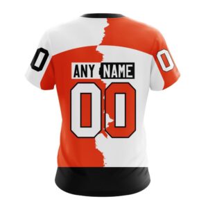 NHL Philadelphia Flyers Personalize 2024 Home Mix Away T Shirt 2