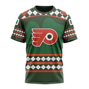 NHL Philadelphia Flyers T Shirt Specialized Unisex Kits Hockey Celebrate St Patricks Day T Shirt 1