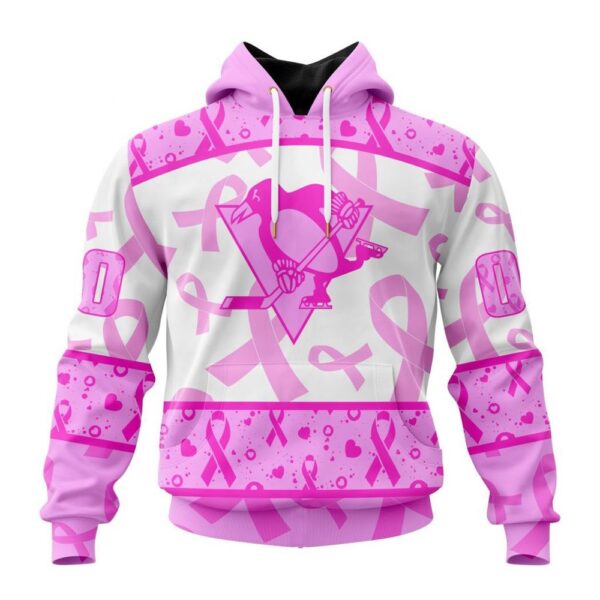 NHL Pittsburgh Penguins Hoodie Special Pink October Breast Cancer Awareness Month Hoodie